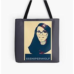 SSSniperWolf Bags - Sssniperwolf Boyfriend  All Over Print Tote Bag RB1207