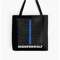SSSniperWolf Bags - SSSniperWolf All Over Print Tote Bag RB1207