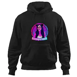 SSSniperWolf Hoodies - Neon Cat Ear Portrait