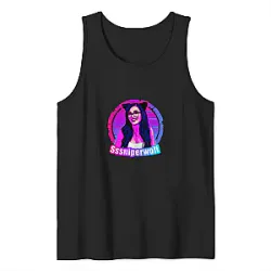 SSSniperWolf Tank Tops - Neon Cat Ear Portrait