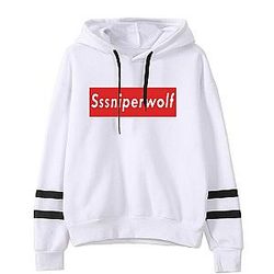 3D White Casual SSSniperWolf Hoodies