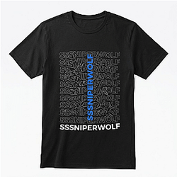 Vertical Logo Repeat LA0807 SSSniperWolf T-Shirts