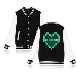 Sssniperwolf Jackets - Baseball Uniform Streetwear Hip Hop Casual Sportswear Jacket