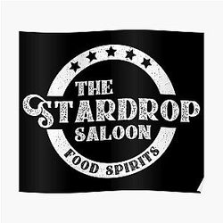 Stardew Valley Posters - Het Stardrop Saloon Pub Logo Stardew Valley Wit logo poster