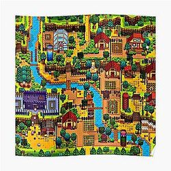 Stardew Valley Posters - Stardew vallei kaart Poster