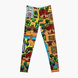 Stardew Valley Leggings - Stardew vallei kaart Leggings