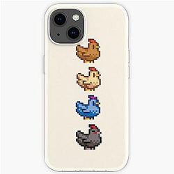 Stardew Valley Gevallen 4 Kippen van Stardew Valley iPhone Soft Case