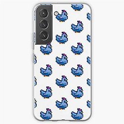 Stardew Valley Gevallen Stardew Valley Blue Chicken Samsung Galaxy Zachte Case
