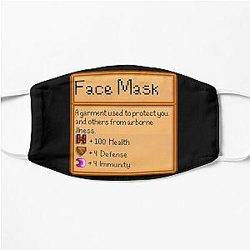 Stardew Valley Gezichtsmaskers. Stardew Valley Gezichtsmasker platmasker