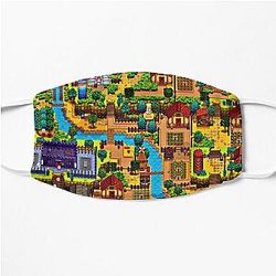 Stardew Valley Gezichtsmaskers - Stardew valleikaart Platmasker