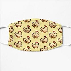 Stardew Valley Gezichtsmaskers. Stardew Valley Pixel White Chicken Platmasker
