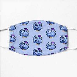 Stardew Valley Gezichtsmaskers. Stardew Valley Pixel Blue Chicken Platmasker