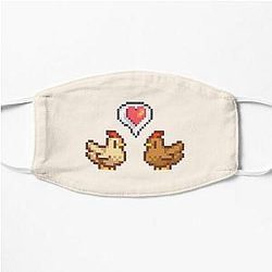 Stardew Valley Gezichtsmaskers. Stardew Valley Kip liefde plat masker