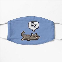 Stardew Valley Gezichtsmaskers. Stardew Valley Sleeping Cat Sploot Platmasker