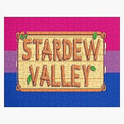 Stardew Valley Puzzels. Stardew Valley Logo - Biseksuele Pride vlag puzzel