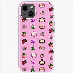Stardew Valley Gevallen Roze patroon stardew valley items iPhone Soft Case