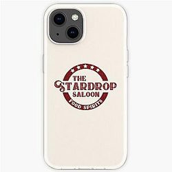 Stardew Valley Gevallen Het Stardrop Saloon Pub Logo Stardew Valley Burgundy Logo iPhone Soft Case