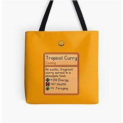 Stardew Valley Zakken - Stardew Valley Tropische Curry Overal Print Tote Bag