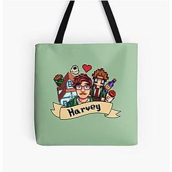Stardew Valley Zakken - Stardew Valley- Harvey All Over Print Tote Bag