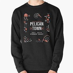Stardew Valley Sweatshirts - Stardew Valley Geïnspireerd Pelican Town Pullover Sweatshirt