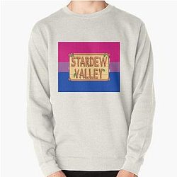 Stardew Valley Sweatshirts - Stardew Valley Logo - Biseksuele trots vlag Pullover Sweatshirt