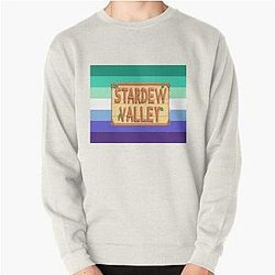 Stardew Valley Sweatshirts - Stardew Valley Logo - MLM Pride Flag Pullover Sweatshirt