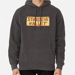 Stardew Valley Hoodies - Stardew Valley - houten logo Pullover Hoodie