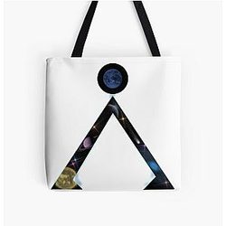 Stargateはスペース設計地球の記号をすべての印刷物のトート袋に触発しました