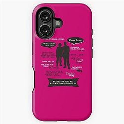 Stargate SG-1 - Citazioni Sam & Jack (PinkWhite design - copertura iPhone) Custodia per iPhone