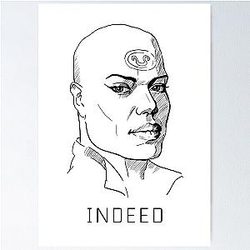 Teal'c Stargate white background Poster