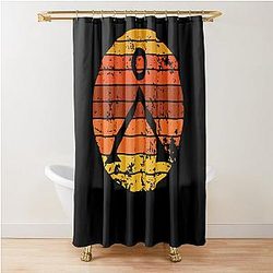 Retro Stargateearth Chevron Shower Curtain