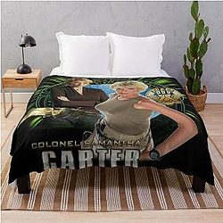 Stargate SG1 Samatha Carter Throw Blanket