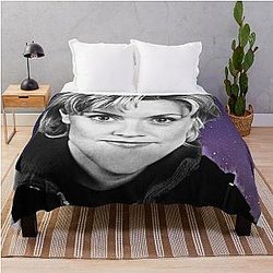Digital Sam Carter - Stargate Throw Blanket