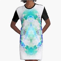 ホーム: スターゲイト抽象グラフィックTシャツドレス