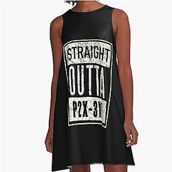 Straight Outta P2X-3YZ Stargate Earth A-Line Dress