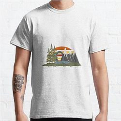 スターゲイトTシャツレトロスタイルネイチャークラシックTシャツ