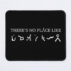 Stargate there’s no place like earth , white letters Mouse Pad