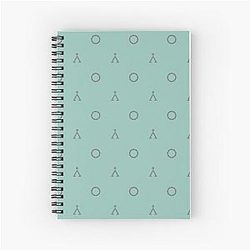 Stargate e Earth Symbol Spiral Notebook