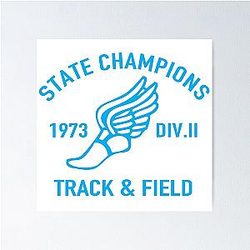 State Champs Aqua Poster
