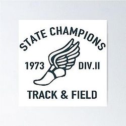 State Champs Blue & White Poster