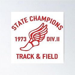 State Champs Red & White Poster