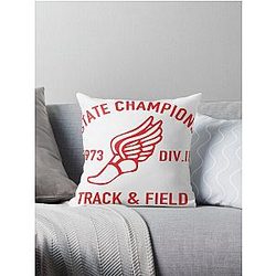 State Champs Red & White Throw Pillow