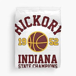 Hickory Huskers State Champs 1952 Duvet Cover