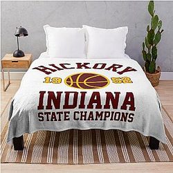 Hickory Huskers State Champs 1952 Throw Blanket