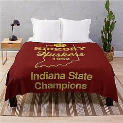 Hickory Huskers State Champs 1952 Throw Blanket