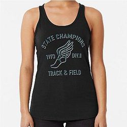 State Champs Blue & White Racerback Tank Top
