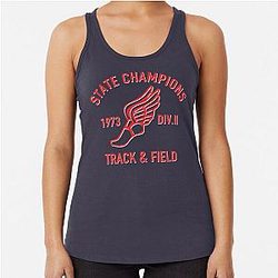 State Champs Red & White Racerback Tank Top