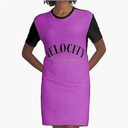 Velocity State Champs Design  Graphic T-Shirt Dress