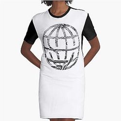 State Champs (Around the World and Back) (5) Graphic T-Shirt Dress