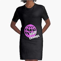 State Champs Band Logo Graphic T-Shirt Dress